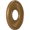 Ekena Millwork Berkshire PVC Medallion (Canopies up to 4 1/2"), 10"OD x 3 1/2"ID x 3/4"P, Metallic Gold Rush CMP10BECGH - alternate 2